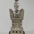  <em>Reliquary in the Shape of a Stupa</em>, 986 C.E. Silver, height: 14 in. (35.6 cm). Brooklyn Museum, Gift of Mrs. Walter N. Rothschild and anonymous gift, by exchange
, 2012.5a-d. Creative Commons-BY (Photo: Brooklyn Museum, 2012.5_side3_PS6.jpg)