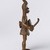 Ldamie (Dan, flourished 1920s–1930s). <em>Male Figure with Drum</em>, early 20th century. Copper alloy, 8 11/16 x 3 1/8 x 3 3/8 in. (22 x 8 x 8.5 cm). Brooklyn Museum, Gift of Tom and Anna Boyle, 2012.75.8. Creative Commons-BY (Photo: Brooklyn Museum, 2012.75.8_side_right_PS22.jpg)