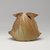 Kakurezaki Ryuichi (Japanese, born 1950). <em>Vase in the Shape of a Helmet</em>, 1995. Stoneware with ash glaze; bizen ware, 6 1/8 x 7 1/2 x 5 7/16 in. (15.5 x 19 x 13.8 cm). Brooklyn Museum, Gift of Shelly and Lester Richter, 2013.83.11. Creative Commons-BY (Photo: Brooklyn Museum, 2013.83.11_side2_PS9.jpg)