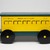 Frank Tilton (American, 1888-1957). <em>Passenger Car, from Circus Train</em>, copyright 1953. Wood, pigment, metal, 10 1/2 x 7 1/2 x 22 in. (26.7 x 19.1 x 55.9 cm). Brooklyn Museum, Purchased with funds given in honor of Henry Christensen III, 2016.6.3. Creative Commons-BY (Photo: Brooklyn Museum, 2016.6.3_view04_PS11.jpg)