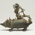  <em>Hanging Lamp in the Shape of a Mongoose</em>, 15th century. Bronze, 5 1/2 × 2 × 6 3/4 in. (14 × 5.1 × 17.1 cm). Brooklyn Museum, Bequest of Dr. Samuel Eilenberg, 2021.1.61 (Photo: Brooklyn Museum, 2021.1.61_view01_PS11.jpg)