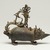  <em>Hanging Lamp in the Shape of a Mongoose</em>, 15th century. Bronze, 5 1/2 × 2 × 6 3/4 in. (14 × 5.1 × 17.1 cm). Brooklyn Museum, Bequest of Dr. Samuel Eilenberg, 2021.1.61 (Photo: Brooklyn Museum, 2021.1.61_view02_PS11.jpg)