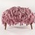 KAWS (American, born 1974). <em>KAWS Chair Pink (Prototype)</em>, 2018. Textile, stainless steel, Cumaru wood, 36 × 50 × 40 in. (91.4 × 127.0 × 101.6 cm). Brooklyn Museum, Gift of KAWS and Friedman Benda, 2021.36. © artist or artist's estate (Photo: Brooklyn Museum, 2021.36_back_PS22.jpg)