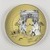 Sheila Bridges (American, born 1964). <em>Dancing Accent Plate</em>, designed 2022; manufactured 2023. Bone china, 11/16 × 8 1/8 in. (1.7 × 20.6 cm). Brooklyn Museum, Gift of Wedgwood© Fiskars UK Limited, 2023.34.1 (Photo: Brooklyn Museum, 2023.34.1_overall_PS22.jpg)