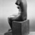 Jane Poupelet (French, 1878-1932). <em>Figure of a Seated Woman</em>, 20th century. Bronze, 22 13/16 x 10 1/16 x 12 3/16 in. (58 x 25.5 x 31 cm). Brooklyn Museum, Ella C. Woodward Memorial Fund, 21.245 (Photo: Brooklyn Museum, 21.245_threequarter_back_acetate_bw.jpg)