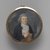 Unknown. <em>Portrait of a Gentleman/Mourning Piece</em>, ca. 1797. Watercolor on ivory or porcelain (?), framed in metal locket with glass lenses, Image (sight): 2 3/4 x 2 13/16 in. (7 x 7.1 cm). Brooklyn Museum, Bequest of Samuel E. Haslett, 21.476 (Photo: Brooklyn Museum, 21.476_back_PS1.jpg)