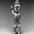Kongo. <em>Standing Male Figure</em>, late 19th or early 20th century. Wood, pigment, metal, 8 1/2 x 2 1/2 x 1 1/2in. (21.6 x 6.4 x 3.8cm). Brooklyn Museum, Museum Expedition 1922, Robert B. Woodward Memorial Fund, 22.102. Creative Commons-BY (Photo: Brooklyn Museum, 22.102_bw.jpg)
