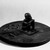 Woyo. <em>Pot Lid with Seated Male Figure (Taampha)</em>, 19th or early 20th century. Wood, stain, 3 1/2 x 8 x 8 in. (8.9 x 20.3 x 20.3 cm). Brooklyn Museum, Museum Expedition 1922, Robert B. Woodward Memorial Fund, 22.1115. Creative Commons-BY (Photo: Brooklyn Museum, 22.1115_bw.jpg)