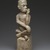 Kongo (Boma subgroup). <em>Grave Marker (Tumba)</em>, 19th century. Steatite, pigment, 23 x 6 x 6 in. (58.4 x 15.2 x 15.2 cm). Brooklyn Museum, Museum Expedition 1922, Robert B. Woodward Memorial Fund, 22.1203. Creative Commons-BY (Photo: Brooklyn Museum, 22.1203_front_SL3.jpg)