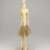 Mangbetu. <em>Figure of a Standing Male</em>, late 19th or early 20th century. Ivory, fiber, 14 x 2 1/8 x 3 1/4 in. (35.6 x 5.4 x 8.3 cm). Brooklyn Museum, Museum Expedition 1922, Robert B. Woodward Memorial Fund, 22.1260. Creative Commons-BY (Photo: Brooklyn Museum, 22.1260_PS1.jpg)