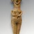 Cypriot. <em>Female Figure</em>, ca. 1450-1200 B.C.E. Terracotta, pigment, 3 9/16 x 2 3/16 x 2 1/16 in. (9.1 x 5.5 x 5.3 cm). Brooklyn Museum, Gift of Mrs. Frederic H. Betts, 22.12. Creative Commons-BY (Photo: Brooklyn Museum, 22.12_PS2.jpg)
