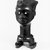 Kuba (Lele subgroup). <em>Figurative Cup (Mbwoongntey)</em>, early 20th century. Wood, shell, 7 5/16 x 3 3/8 x 3 15/16 in. (18.6 x 8.5 x 10 cm). Brooklyn Museum, Museum Expedition 1922, Robert B. Woodward Memorial Fund, 22.1484. Creative Commons-BY (Photo: Brooklyn Museum, 22.1484_bw.jpg)