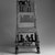 Chokwe artist. <em>Ceremonial seat (ngundja)</em>, 19th century. Copper alloy, animal hide, wood, 26 3/4 x 12 x 15 1/2 in. (67.9 x 30.5 x 39.4 cm). Brooklyn Museum, Museum Expedition 1922, Robert B. Woodward Memorial Fund, 22.187. Creative Commons-BY (Photo: Brooklyn Museum, 22.187_bw.jpg)