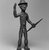 Bwayen (We, flourished 1920s-1930s). <em>Male Nude with Hat Carrying a Spear</em>, early 20th century. Copper alloy, 9 1/2 x 5 x 4 1/2 in. (24.1 x 12.7 x 11.4 cm). Brooklyn Museum, Museum Expedition 1922, Robert B. Woodward Memorial Fund, 22.222. Creative Commons-BY (Photo: Brooklyn Museum, 22.222_bw.jpg)