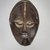 Ngbandi. <em>Mask</em>, 19th century. Wood, pigment, 10 1/2 x 6 5/8 x 2 3/4 in. (26.7 x 16.8 x 7 cm). Brooklyn Museum, Museum Expedition 1922, Robert B. Woodward Memorial Fund, 22.226. Creative Commons-BY (Photo: Brooklyn Museum, 22.226_edited_version_SL1.jpg)