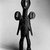 Lega. <em>Three-Headed Figure (Sakimatwemtwe)</em>, 19th century. Wood, fiber, kaolin, 5 1/2 x 2 x 1 1/8 in. (14 x 5.1 x 2.9 cm). Brooklyn Museum, Museum Expedition 1922, Robert B. Woodward Memorial Fund, 22.486. Creative Commons-BY (Photo: Brooklyn Museum, 22.486_bw.jpg)