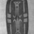 Zande. <em>Shield</em>, late 19th century. Fiber, wood., 43 11/16 x 20 1/16 in. (111 x 51 cm). Brooklyn Museum, Museum Expedition 1922, Robert B. Woodward Memorial Fund, 22.857. Creative Commons-BY (Photo: Brooklyn Museum, 22.857_glass_bw.jpg)