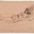 Arthur B. Davies (American, 1862-1928). <em>Figure of a Reclining Nude</em>, 1924. Crayon on rose-colored paper, Sheet: 13 1/2 x 18 1/4 in. (34.3 x 46.4 cm). Brooklyn Museum, Gift of Frank L. Babbott, 24.282. © artist or artist's estate (Photo: Brooklyn Museum, 24.282_PS6.jpg)