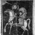 Unknown. <em>Man and Child Mounted on Horse</em>, 18th-19th century. Oil on cloth, 28 x 24 in. (71.1 x 61 cm). Brooklyn Museum, Museum Collection Fund, 24.435.2 (Photo: Brooklyn Museum, 24.435.2_bw_IMLS.jpg)