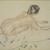 Arthur B. Davies (American, 1862-1928). <em>Nude</em>, n.d. Pastel on beige Japanese laid paper mounted to wood-pulp board, sheet: 11 x 14 1/2 in. (27.9 x 36.8 cm). Brooklyn Museum, Gift of Frank L. Babbott, 25.713. © artist or artist's estate (Photo: Brooklyn Museum, 25.713.jpg)
