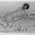 Arthur B. Davies (American, 1862-1928). <em>Nude</em>, n.d. Pastel on beige Japanese laid paper mounted to wood-pulp board, sheet: 11 x 14 1/2 in. (27.9 x 36.8 cm). Brooklyn Museum, Gift of Frank L. Babbott, 25.713. © artist or artist's estate (Photo: Brooklyn Museum, 25.713_acetate_bw.jpg)