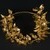 Greek. <em>Wreath</em>, 3rd century–2nd century B.C.E. Gold, 3 15/16 x 10 1/4 x 11 13/16 in. (10 x 26 x 30 cm). Brooklyn Museum, Gift of George D. Pratt, 26.763. Creative Commons-BY (Photo: Brooklyn Museum, 26.763_overall02_black_PS22.jpg)