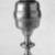 Capen and Molineux. <em>Lamp</em>, 1848-1854. Pewter, 11 1/4 x 4 13/16 in. (28.5 x 12.3 cm). Brooklyn Museum, Gift of Mrs. Samuel Doughty, 27.520a. Creative Commons-BY (Photo: Brooklyn Museum, 27.520a_bw.jpg)