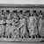  <em>Relief of Shakyamuni and Jivaka Taking the Infant Jyotishka from the Pyre</em>, late 2nd to 3rd century C.E. Sculpture, 7 7/8 x 3 x 17 11/16 in. (20 x 7.6 x 45 cm). Brooklyn Museum, Gift of Frederic B. Pratt, 27.68. Creative Commons-BY (Photo: Brooklyn Museum, 27.68_acetate_bw.jpg)