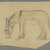 Philip H. Wolfrom (American, 1870-1904). <em>Donkey</em>, n.d. Graphite on paper, Sheet (irregular): 6 1/4 x 9 11/16 in. (15.9 x 24.6 cm). Brooklyn Museum, Gift of Anna Wolfrom Dove, 27.839 (Photo: Brooklyn Museum, 27.839_PS6.jpg)