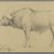Philip H. Wolfrom (American, 1870-1904). <em>Water Buffalo</em>, n.d. Graphite on paper, Sheet: 6 x 9 1/16 in. (15.2 x 23 cm). Brooklyn Museum, Gift of Anna Wolfrom Dove, 27.842 (Photo: Brooklyn Museum, 27.842_PS6.jpg)