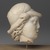 Roman. <em>Head of Athena</em>, 2nd-3rd century C.E. Marble, 4 1/2 x 3 3/8 x 2 13/16 in. (11.5 x 8.5 x 7.2 cm). Brooklyn Museum, Gift of Bianca Olcott in memory of her father, Professor George M. Olcott of Columbia University, of her grandfather, George N. Olcott, and of her great-grandfather, Charles M. Olcott, President of the Brooklyn Institute of Arts and Sciences 1851-1853, 29.1603. Creative Commons-BY (Photo: Brooklyn Museum, 29.1603_profile.jpg)