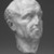 Roman. <em>Head of Man</em>, late 1st century C.E. Marble, 6 × 4 × 10 3/4 in. (15.2 × 10.2 × 27.3 cm). Brooklyn Museum, Gift of Bianca Olcott in memory of her father, Professor George M. Olcott of Columbia University, of her grandfather, George N. Olcott, and of her great-grandfather, Charles M. Olcott, President of the Brooklyn Institute of Arts and Sciences 1851-1853, 29.1605. Creative Commons-BY (Photo: Brooklyn Museum, 29.1605_threequarter.jpg)