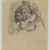 William Merritt Chase (American, 1849-1916). <em>[Untitled] (Sketch of Head of Man)</em>, n.d. Graphite on paper, Sheet: 4 13/16 x 4 3/16 in. (12.2 x 10.6 cm). Brooklyn Museum, Gift of Newhouse Galleries, Inc., 29.27.10 (Photo: Brooklyn Museum, 29.27.10_IMLS_PS4.jpg)