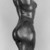 Arthur Lee (American, born Norway, 1881-1961). <em>Volupté</em>. Bronze, 40 3/8 x 13 13/16 x 11 3/8 in. (102.6 x 35.1 x 28.9 cm). Brooklyn Museum, Robert B. Woodward Memorial Fund, 30.1108. © artist or artist's estate (Photo: Brooklyn Museum, 30.1108_view2_acetate_bw.jpg)