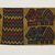 Nasca-Wari. <em>Poncho, Fragment or Tunic, Fragment</em>, 650-750. Camelid fiber, 38 x 15 3/8 in. (96.5 x 39 cm). Brooklyn Museum, Gift of George D. Pratt, 30.1477. Creative Commons-BY (Photo: Brooklyn Museum, 30.1477_front_PS5.jpg)