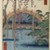 Utagawa Hiroshige (Ando) (Japanese, 1797-1858). <em>Inside Kameido Tenjin Shrine (Kameido Tenjin Keidai), No. 65 from One Hundred Famous Views of Edo</em>, 7th month of 1856. Woodblock print, Image: 13 7/16 x 8 3/4 in. (34.1 x 22.2 cm). Brooklyn Museum, Gift of Anna Ferris, 30.1478.65 (Photo: Brooklyn Museum, 30.1478.65_PS1.jpg)