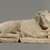  <em>Recumbent Lion</em>, 305-30 B.C.E. Limestone, 13 3/4 x 11 x 27 3/8 in., 144 lb. (35 x 28 x 69.5 cm, 65.32kg). Brooklyn Museum, Charles Edwin Wilbour Fund, 33.382a-b. Creative Commons-BY (Photo: Brooklyn Museum, 33.382a-b_PS9.jpg)