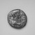 Greek or Roman. <em>Coin: Tetradrachm of Claudius</em>, 42 C.E. Silver, 3/16 x 15/16 in. (0.4 x 2.4 cm). Brooklyn Museum, Charles Edwin Wilbour Fund, 33.417.6. Creative Commons-BY (Photo: Brooklyn Museum, 33.417.6_side2.jpg)