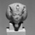  <em>Head from a Shabty of King Akhenaten</em>, ca. 1352–1336 B.C.E. Marble?, 2 1/16 x 1 15/16 x 1 13/16 in. (5.2 x 5 x 4.6 cm). Brooklyn Museum, Charles Edwin Wilbour Fund, 33.53. Creative Commons-BY (Photo: Brooklyn Museum, 33.53_front_bw.jpg)