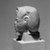  <em>Head from a Shabty of King Akhenaten</em>, ca. 1352–1336 B.C.E. Marble?, 2 1/16 x 1 15/16 x 1 13/16 in. (5.2 x 5 x 4.6 cm). Brooklyn Museum, Charles Edwin Wilbour Fund, 33.53. Creative Commons-BY (Photo: Brooklyn Museum, 33.53_left_bw.jpg)