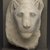  <em>Sculptor's Model Head of a Lioness</em>, 332-30 B.C.E. Limestone, 9 5/8 x 6 7/8 x 7 3/16 in. (24.5 x 17.5 x 18.3 cm). Brooklyn Museum, Charles Edwin Wilbour Fund, 34.1002. Creative Commons-BY (Photo: Brooklyn Museum, 34.1002_PS9.jpg)