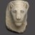  <em>Sculptor's Model Head of a Lioness</em>, 332-30 B.C.E. Limestone, 9 5/8 x 6 7/8 x 7 3/16 in. (24.5 x 17.5 x 18.3 cm). Brooklyn Museum, Charles Edwin Wilbour Fund, 34.1002. Creative Commons-BY (Photo: Brooklyn Museum, 34.1002_edited_PS9.jpg)
