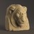  <em>Sculptor's Model Bust of a Lion</em>, 664-30 B.C.E. Limestone, 6 x 5 3/8 x 4 5/16 in. (15.2 x 13.7 x 11 cm). Brooklyn Museum, Charles Edwin Wilbour Fund, 34.1003. Creative Commons-BY (Photo: Brooklyn Museum, 34.1003_threequarter_PS9.jpg)