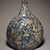  <em>Bottle Depicting a Hunting Scene</em>, first half 17th century. Ceramic; fritware, painted in cobalt blue and black on an opaque white glaze, 11 1/2 × 8 1/4 × 5 1/4 in. (29.2 × 21 × 13.3 cm). Brooklyn Museum, Brooklyn Museum Collection, 34.6024. Creative Commons-BY (Photo: Brooklyn Museum, 34.6024_side1_SL1.jpg)