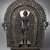 <em>Jina Mahavira</em>, 11th-12th century (image); 16th century (base and halo). Bronze, 24 1/2 × 18 1/2 × 7 7/8 in. (62.2 × 47 × 20 cm). Brooklyn Museum, Robert B. Woodward Memorial Fund, 34.752a-b. Creative Commons-BY (Photo: Brooklyn Museum, 34.752_back_PS11.jpg)