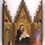 Andrea di Bartolo (Italian, Sienese, active by 1389, died 1428). <em>Madonna of Humility, portable altarpiece</em>, ca. 1410. Tempera and tooled gold on poplar panels, Central panel: 16 11/16 x 7 1/8 in. (42.4 x 18.1 cm). Brooklyn Museum, Gift of Mary Babbott Ladd, Lydia Babbott Stokes, and Frank L. Babbott, Jr. in memory of their father Frank L. Babbott, 34.839 (Photo: Brooklyn Museum, 34.839_SL3.jpg)