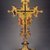 Master of Monte del Lago (Italian, School of Umbria, second quarter 14th century). <em>Double-Sided Processional Cross</em>, 2nd quarter of the 14th century. Tempera and gold on panel, 39 1/16 x 16 9/16 x 4 5/8 in. (99.2 x 42.1 x 11.7 cm). Brooklyn Museum, Gift of Mary Babbott Ladd, Lydia Babbott Stokes, and Frank L. Babbott, Jr. in memory of their father Frank L. Babbott, 34.845 (Photo: Brooklyn Museum, 34.845_side2.jpg)