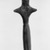  <em>Figure of a Man</em>, ca. 3500-3300 B.C.E. Terracotta, pigment, 6 3/16 x 2 1/4 x 1 in. (15.7 x 5.7 x 2.6 cm). Brooklyn Museum, Charles Edwin Wilbour Fund, 35.1269. Creative Commons-BY (Photo: Brooklyn Museum, 35.1269_back_view1_bw.jpg)