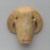  <em>Amulet in the Form of an Elephant’s Head</em>, ca. 3500-3100 B.C.E. Ivory, frit, 1 15/16 x 1 7/8 in. (4.9 x 4.7 cm). Brooklyn Museum, Charles Edwin Wilbour Fund, 35.1270. Creative Commons-BY (Photo: Brooklyn Museum, 35.1270_back_PS6.jpg)