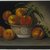 Raphaelle Peale (American, 1774-1825). <em>Still Life with Peaches</em>, 1821. Oil on panel, 12 13/16 x 19 5/16 in. (32.5 x 49 cm). Brooklyn Museum, Caroline H. Polhemus Fund, 35.1865 (Photo: Brooklyn Museum, 35.1865_SL1.jpg)